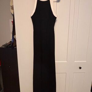 Elegant Black and White Jumpsuit